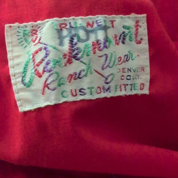Rockmount Ranch wear vintage 70s western red‎ mens pearl snaps Tru West - Picture 2 of 9